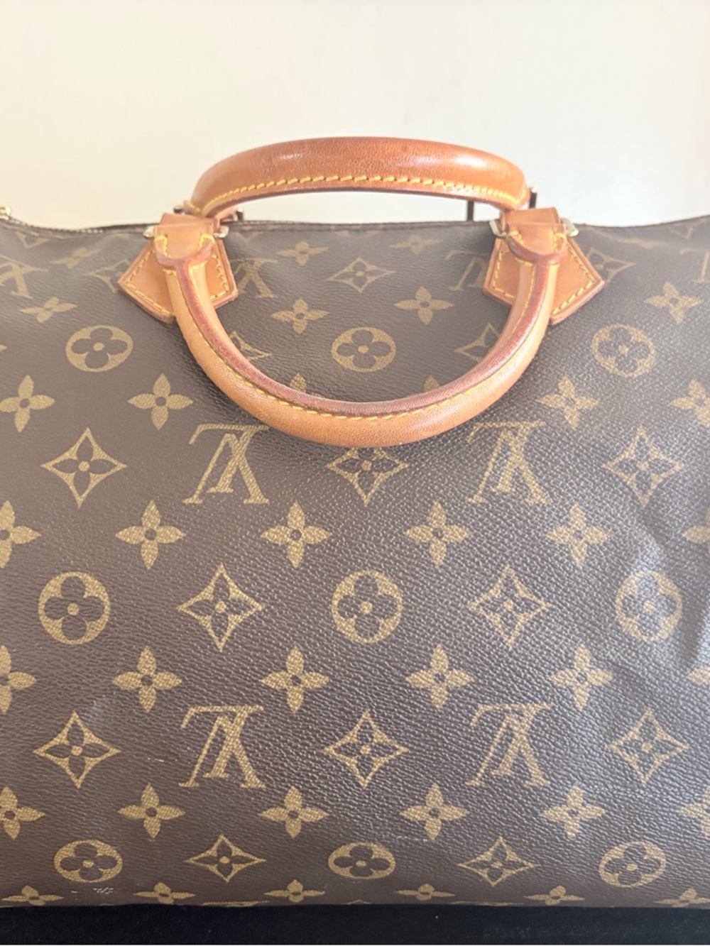 Vintage Louis Vuitton Brown Monogram Canvas Top-Handle Bag SD1905 Size 35*24cm - Picture 8 of 9